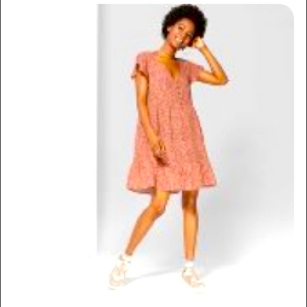 Floral Babydoll MIDI Dress